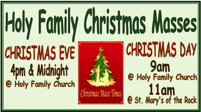 Holy Family Christmas Masses