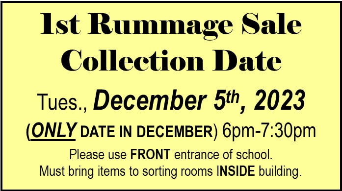 1st RUMMAGE SALE Collection