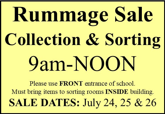 RUMMAGE SALE Collection & Sorting