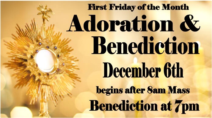 First Friday ADORATION & BENEDICTION