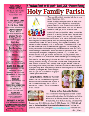 Pentecost Sunday <br> June 8, 2025