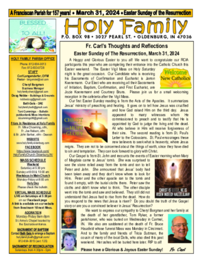 Easter Sunday of the Resurrection <br> March 31, 2024