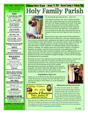 Second Sunday in Ordinary Time<br>January 19, 2025
