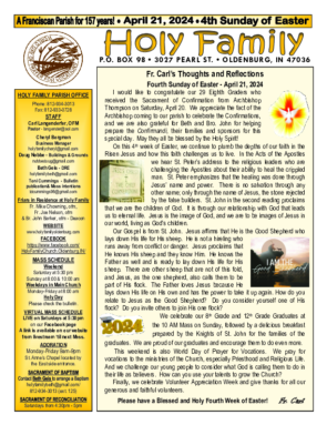4th Sunday of Easter <br> April 21, 2024