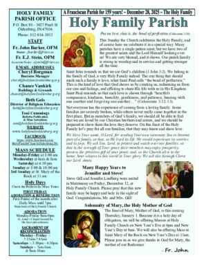 The Holy Family<br>December 28, 2025
