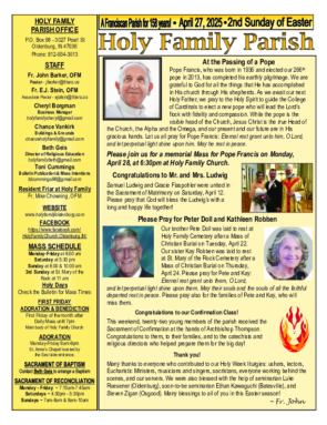 2nd Sunday of Easter <br> April 27, 2025