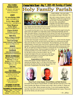 4th Sunday of Easter <br> May 11, 2025