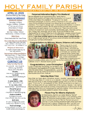 Divine Mercy Sunday<br>April 12, 2026