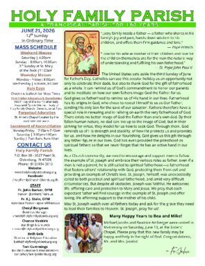 12th Sunday in Ordinary Time<br>June 21, 2026